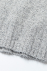 Oversized V-neck Alpaca Vest