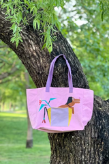 Stroll Series Berry Dog Tote Bag