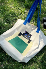 Stroll Series Creamy Cat Tote Bag