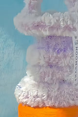 "I'm just a beautiful fake flower basket", hand-woven bag