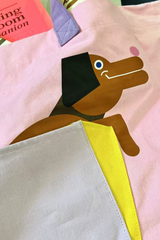 Stroll Series Berry Dog Tote Bag