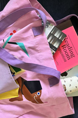 Stroll Series Berry Dog Tote Bag