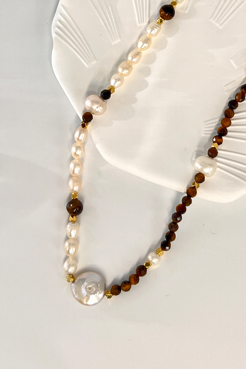 "RIVULET seRiES" - NATURAL Pearl NECKLACE