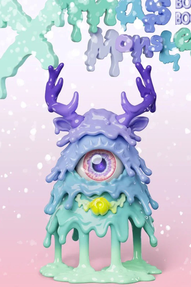 Christmas Blue Monster Ornament