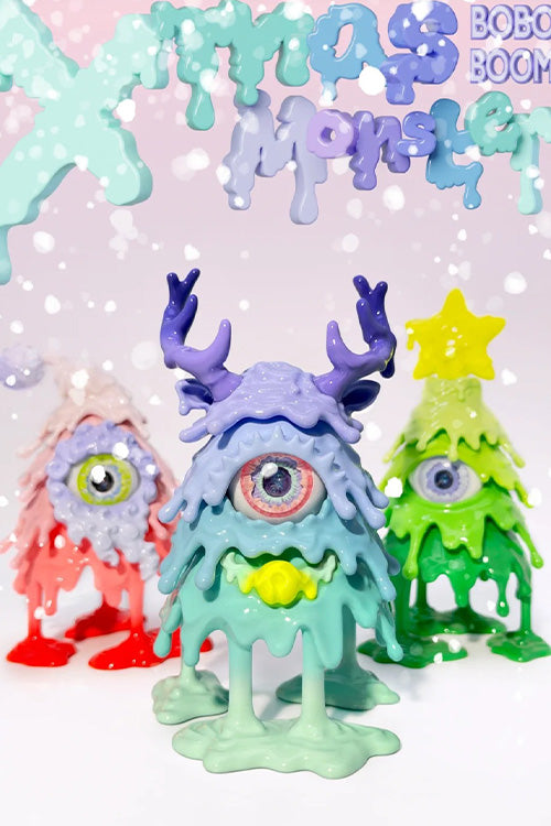 Christmas Blue Monster Ornament