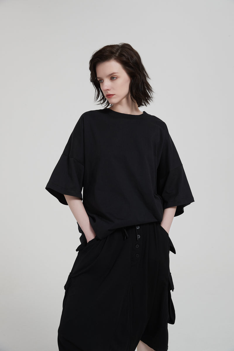 Black Deconstruction Stretch Culotte