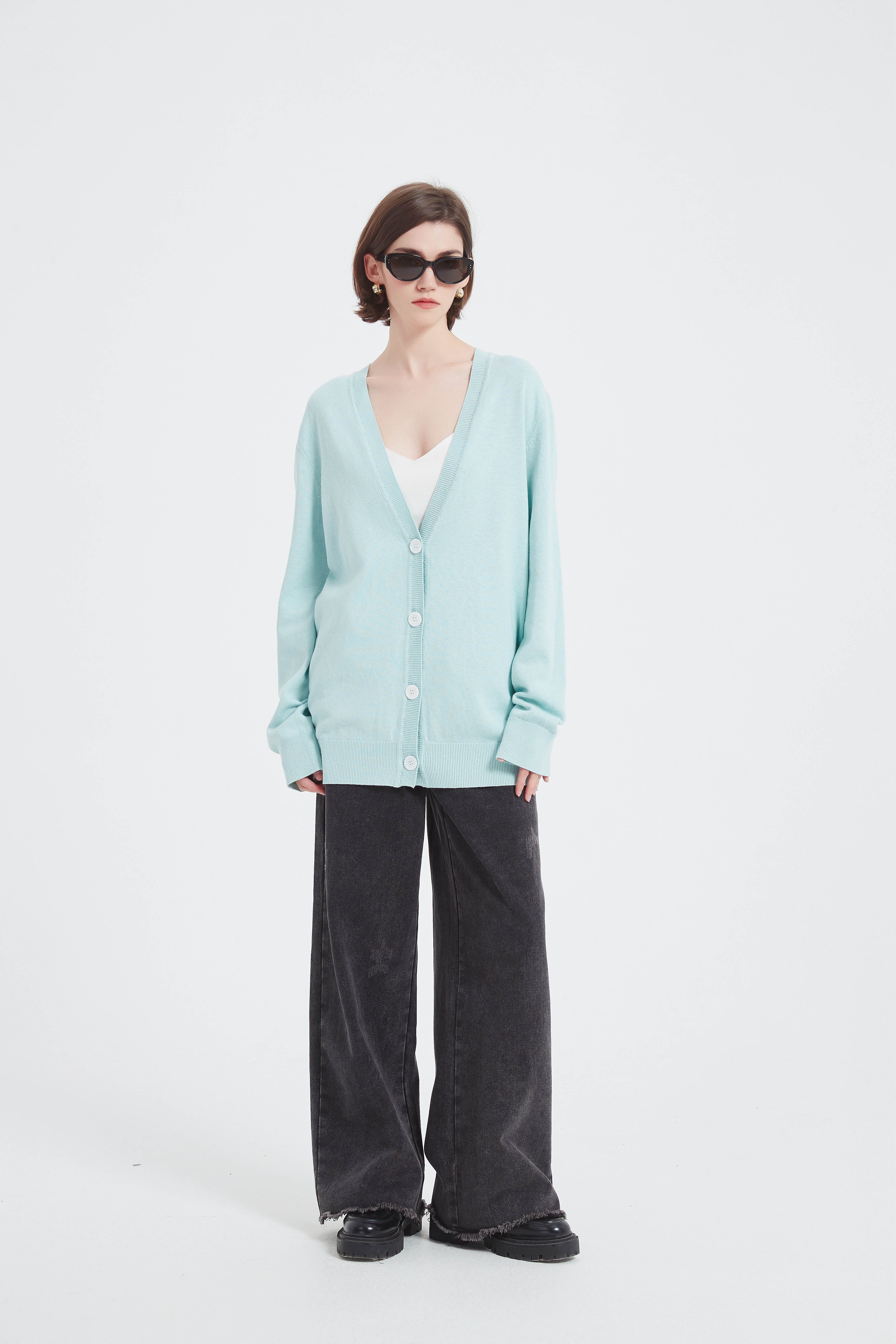L´Appartement Oversize Linen Cardigan Oversize Linen Cardigan（カーディガン）｜L'Appartement