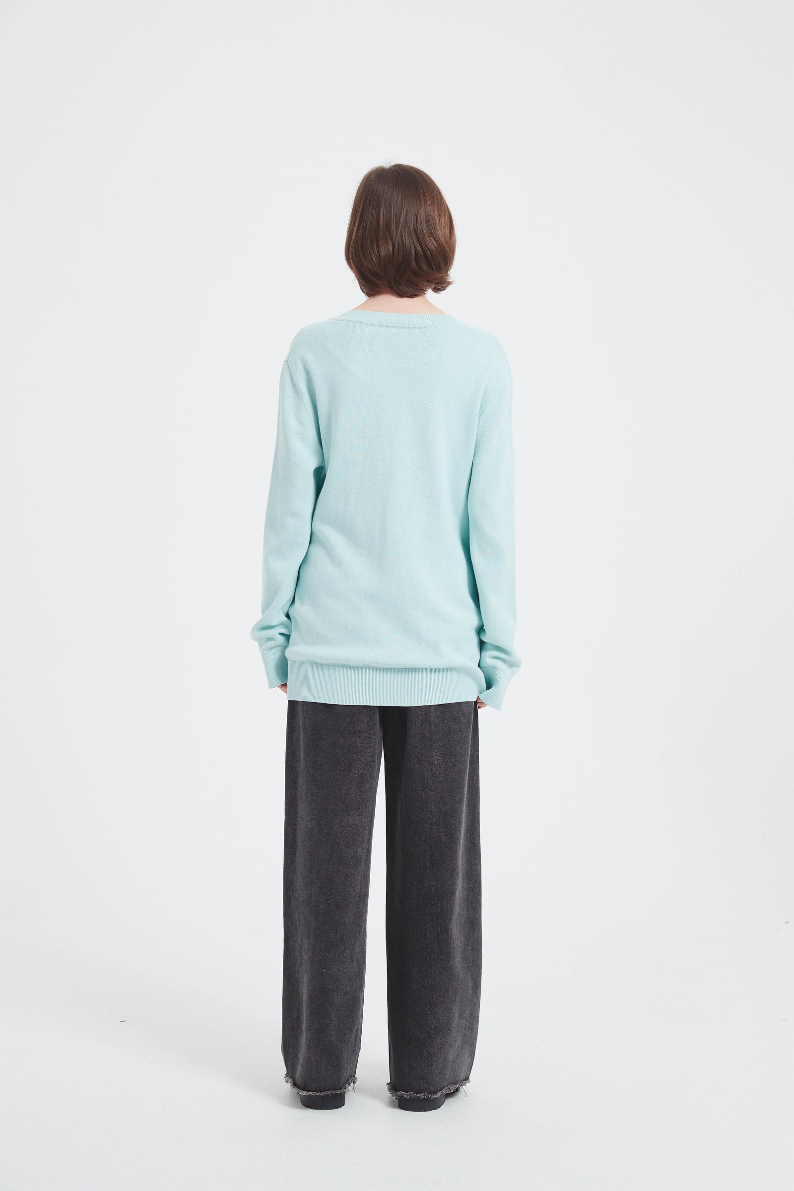 Oversized Linen Blend Cardigan With Buttons | ISSANYI