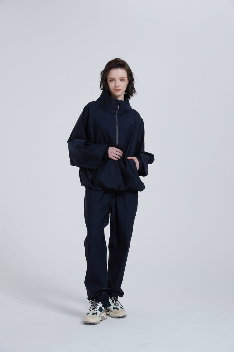 Oversized MidnightBlue Activewear Top