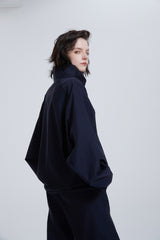 Oversized MidnightBlue Activewear Top