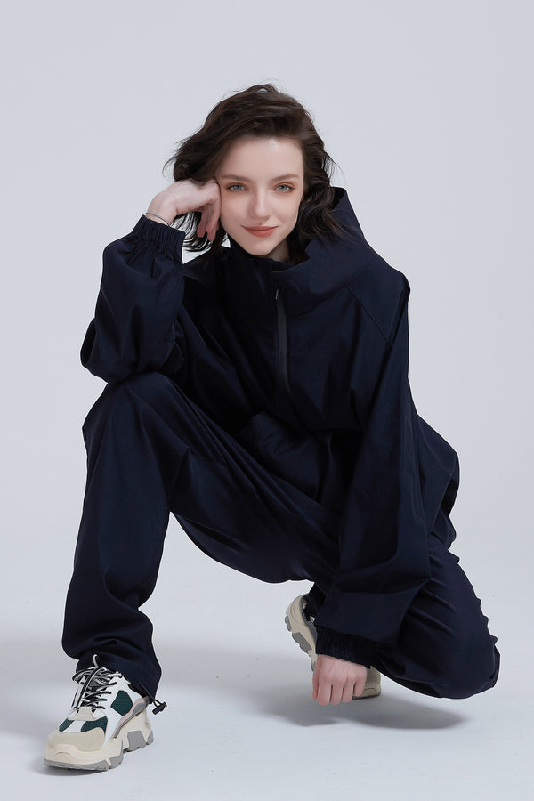 Oversized MidnightBlue Activewear Top