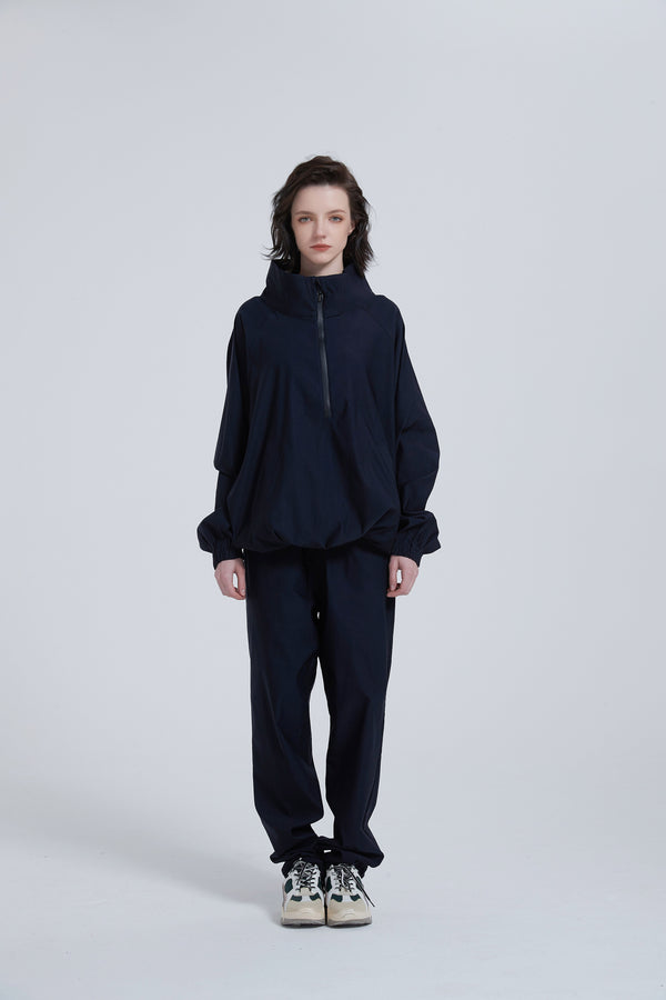 Oversized MidnightBlue Activewear Top